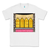 White glitter pencil Classic Tee - CowGirlArtShop