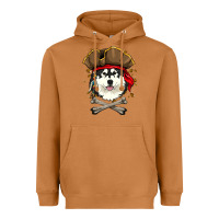 Meerkat alaskan malamute pirate dog halloween Heavyweight Hoodie - linhVisuals