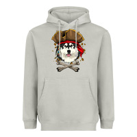 Moon Dust alaskan malamute pirate dog halloween Heavyweight Hoodie - linhVisuals