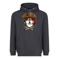 Alaskan Malamute Pirate Dog Halloween Heavyweight Hoodie | Teevron