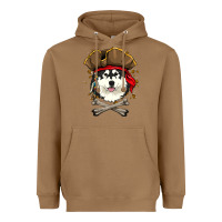 Toasted Coconut alaskan malamute pirate dog halloween Heavyweight Hoodie - linhVisuals