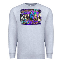 Heather Grey nurse halloween Premium Sweatshirt - JahusDesignShop