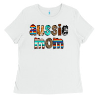 White Aussie mom Ladies Tee - CowCowDesign