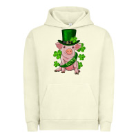 St. Patrick's Day Lucky Baby Pig Urban Hoodie | Teevron