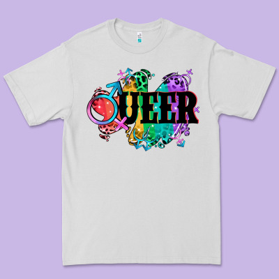 Queer Premium Tee Designed By Cowgirlartshop