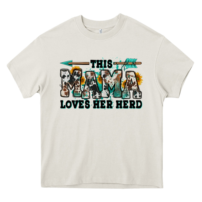 This Mama Loves Her Herd Goats Heavy Core Tee by Jasminsmagicworld | Teevron