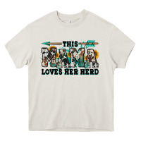 Cream this mama loves her herd goats Heavy Core Tee - Jasminsmagicworld