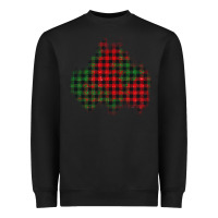 Black christmas glitter patch Heavyweight Sweatshirt - AdoDesignShop