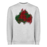 Heather Grey christmas glitter patch Heavyweight Sweatshirt - AdoDesignShop