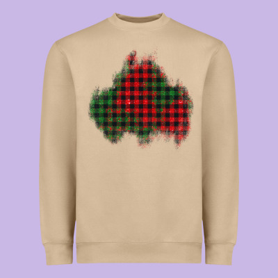 Christmas Glitter Patch Heavyweight Sweatshirt Designed By Adodesignshop