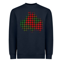 Navy christmas glitter patch Heavyweight Sweatshirt - AdoDesignShop