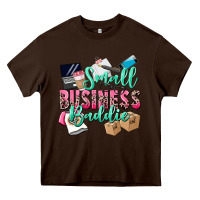 Chocolate Brown small business baddie Heavy Core Tee - CowGirlArtShop