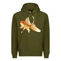 Army Green Goldfish Premium Hoodie - LillyAllenDesigns