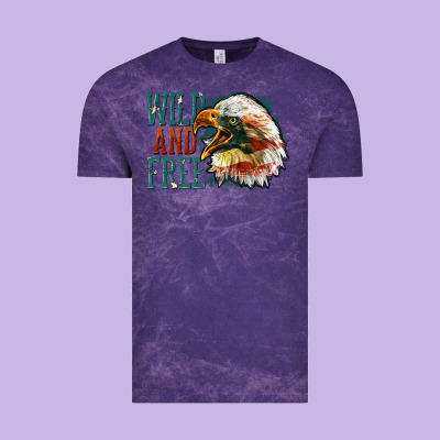 Wild And Free Vintage Tee Designed By Fadigitalartstudio