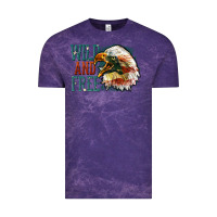 Cloud Purple Wild and free Vintage Tee - FaDigitalArtStudio