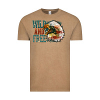 Vintage Coffee Wild and free Vintage Tee - FaDigitalArtStudio