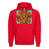 Red western basketball Zipper Hoodie - AdoDesignShop