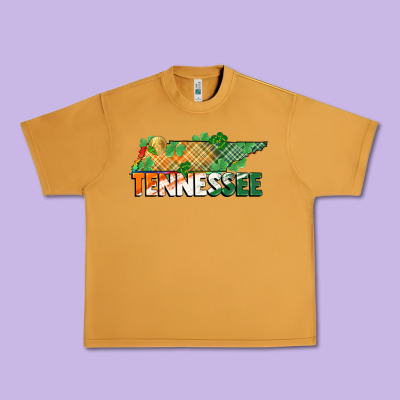 Tennessee Map St Patricks Day Urban Heavy Tee Designed By Fadigitalartstudio