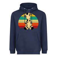 Navy africa animals african safari retro Heavyweight Hoodie - linhVisuals