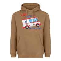 Toasted Coconut emt paramedic wee woo ambulance boo Heavyweight Hoodie - linhVisuals