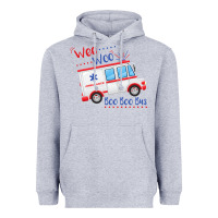 Heather Grey emt paramedic wee woo ambulance boo Heavyweight Hoodie - linhVisuals