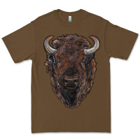 Cacao american bison Premium Tee - RanaPortraitStore
