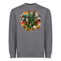 Storm cowhide aztec sunflowers cactus Heavyweight Sweatshirt - AdoDesignShop