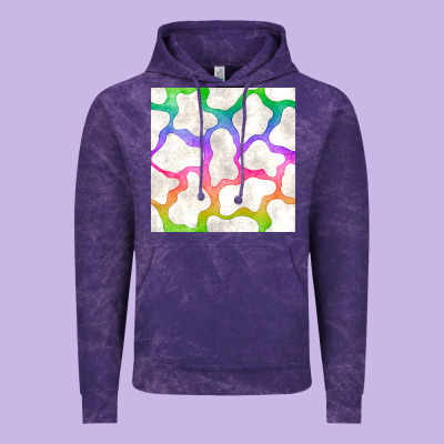 Watercolor Rainbow Cow Seamless Pattern Vintage Hoodie Designed By Bundleandbundleshop