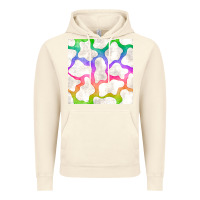 Vintage Artic watercolor rainbow cow seamless pattern Vintage Hoodie - BundleAndBundleShop