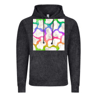 Vintage Black watercolor rainbow cow seamless pattern Vintage Hoodie - BundleAndBundleShop