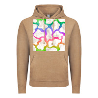 Vintage Coffee watercolor rainbow cow seamless pattern Vintage Hoodie - BundleAndBundleShop