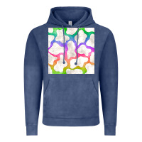 Vintage Denim watercolor rainbow cow seamless pattern Vintage Hoodie - BundleAndBundleShop