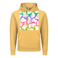 Vintage Mustard watercolor rainbow cow seamless pattern Vintage Hoodie - BundleAndBundleShop