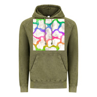 Vintage Olive watercolor rainbow cow seamless pattern Vintage Hoodie - BundleAndBundleShop