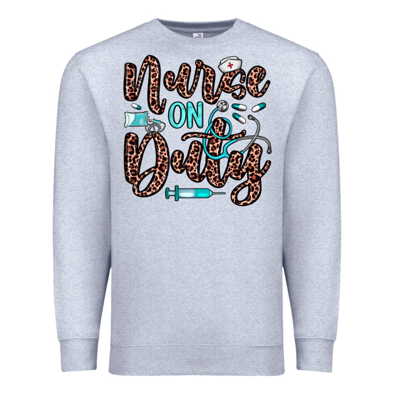 Nurse On Duty Premium Sweatshirt by JahusDesignShop | Teevron