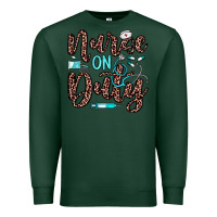 Sports Green nurse on duty Premium Sweatshirt - JahusDesignShop