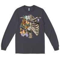 Smoke inhale peace exhale chaos chest Long Sleeve Tee - FaDigitalArtStudio