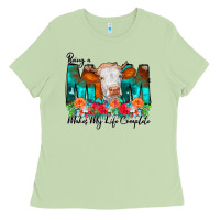 Matcha Being a Mom Makes My Life Complete Ladies Tee - CowCowDesign