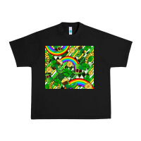 Black St. Patrick's Day Urban Heavy Tee - FaDigitalArtStudio