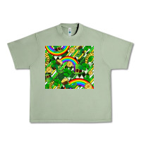 Oil Green St. Patrick's Day Urban Heavy Tee - FaDigitalArtStudio