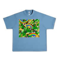 Pebble Blue St. Patrick's Day Urban Heavy Tee - FaDigitalArtStudio