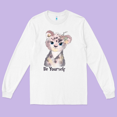 Tiger Cute Animals Long Sleeve Tee Designed By Ranaportraitstore