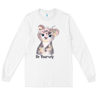 White tiger cute animals Long Sleeve Tee - RanaPortraitStore