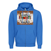 True Royal santa's favorite teacher Zipper Hoodie - AdoDesignShop