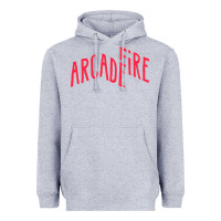 Heather Grey Arcade Fire Heavyweight Hoodie - linhVisuals