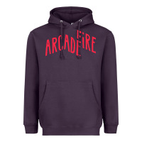 Plum Arcade Fire Heavyweight Hoodie - linhVisuals