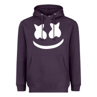 Plum mello face Heavyweight Hoodie - linhVisuals