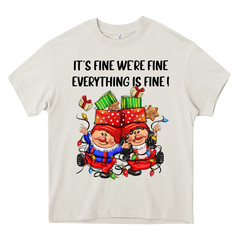Its Fine Were Fine Everything Is Fine Heavy Core Tee by CowGirlArtShop | Teevron