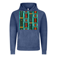 Vintage Denim native american aztec seamless pattern 5 Vintage Hoodie - BundleAndBundleShop