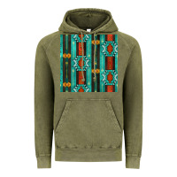 Vintage Olive native american aztec seamless pattern 5 Vintage Hoodie - BundleAndBundleShop